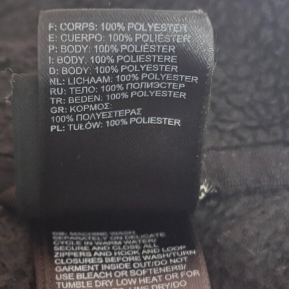 The North Face Women's Fleece Full Zipper Jacket Black Soft Furry Size S/P - Picture 5 of 5